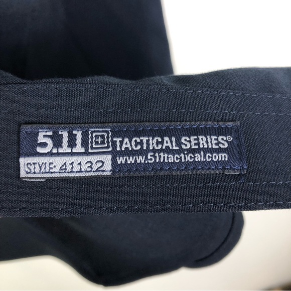 5.11 Tactical Series 41132 Men’s Navy Blue Shirt Size XL 17-1/2 Short Sleeve - Picture 5 of 9
